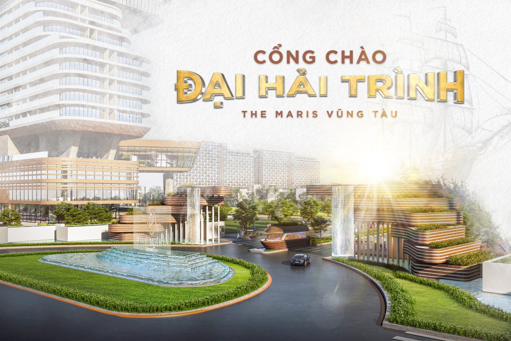 Cổng chào Đại hải trình The Maris Vũng Tàu.