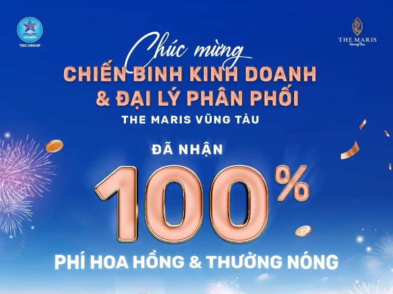 TDG Group hoàn tất chi trả hoa hồng và thưởng nóng dự án The Maris Vũng Tàu